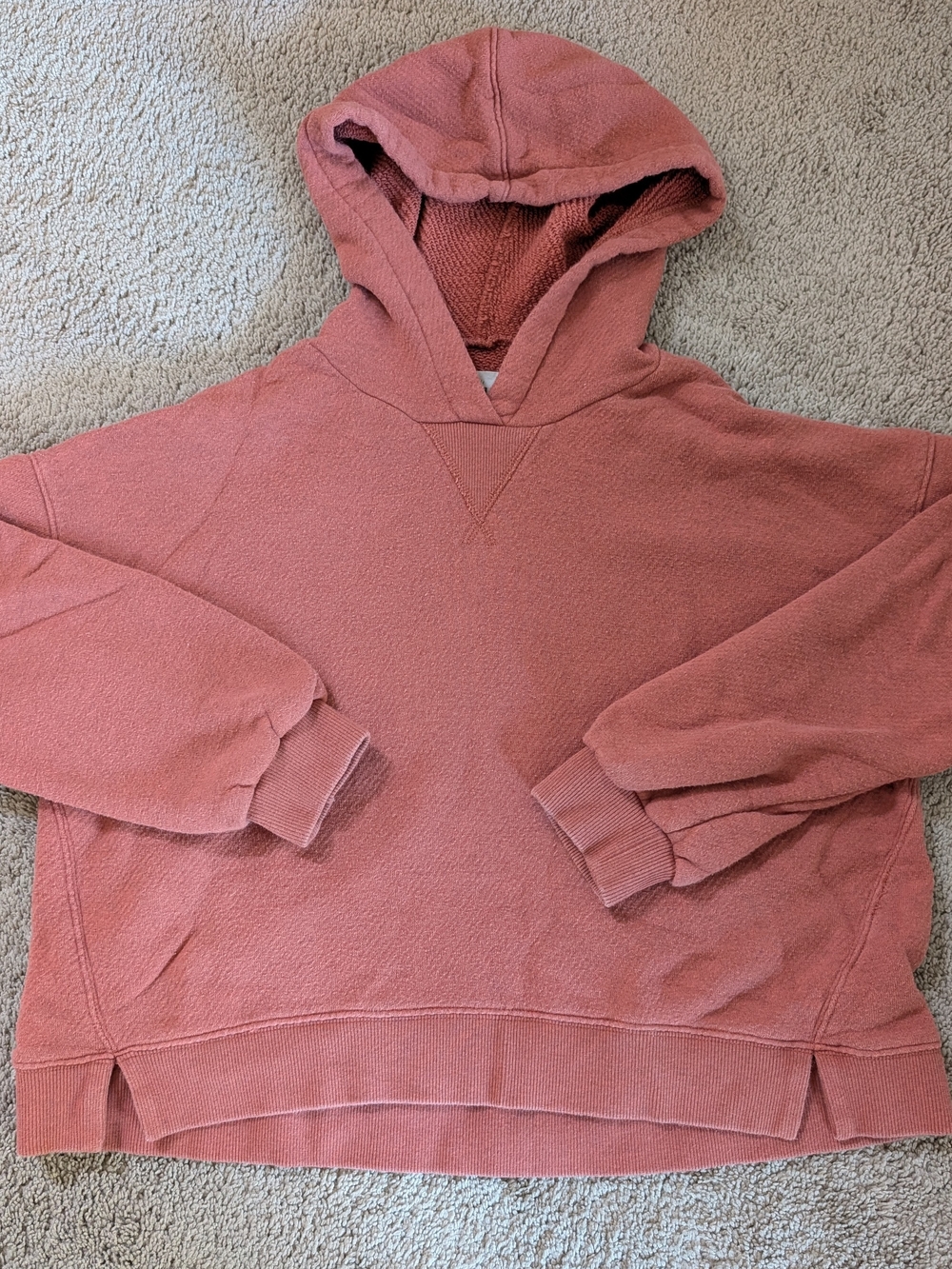 MWL Madewell Cozy Dusty Rose Hoodie & Shorts Set - Picture 2 of 6